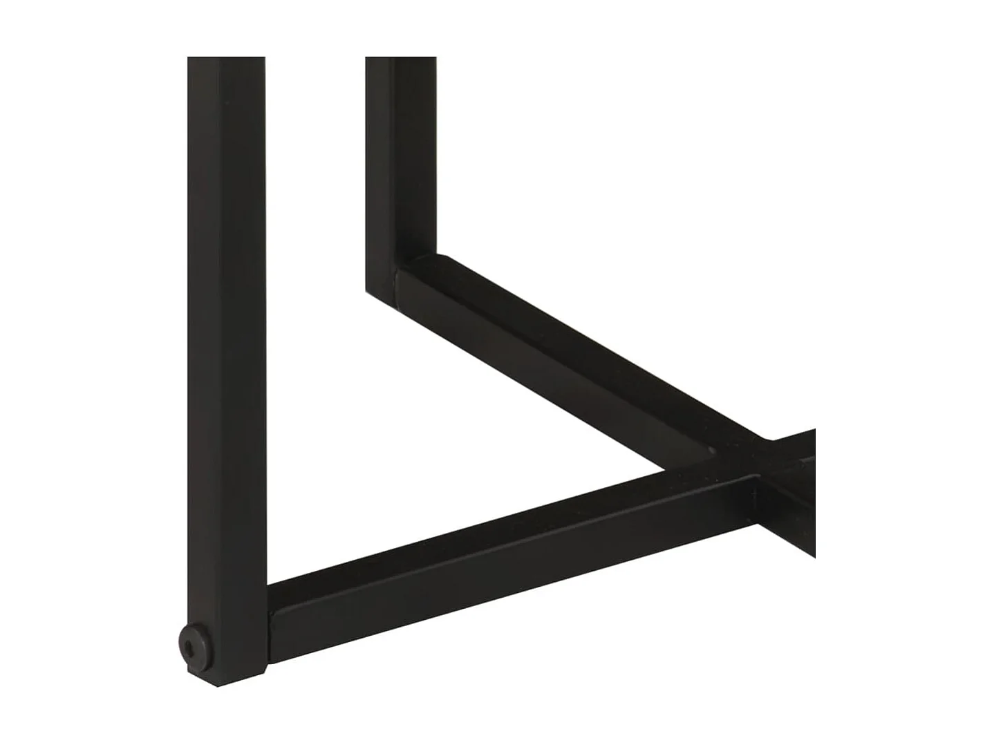 Table basse 35x35x30 cm bois massif acacia et fer