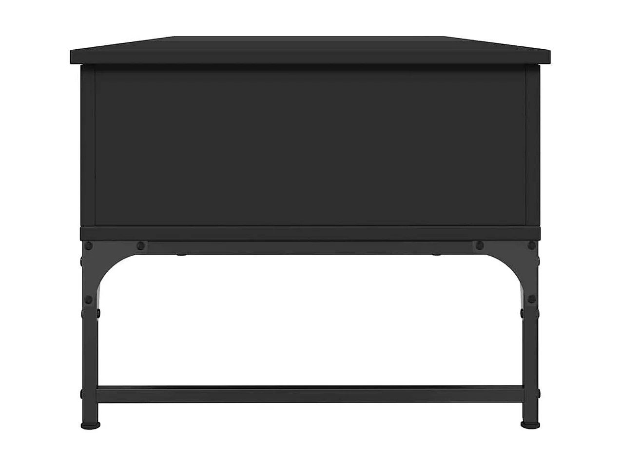 Couchtisch Schwarz 100x50x40 cm Holzwerkstoff und Metall