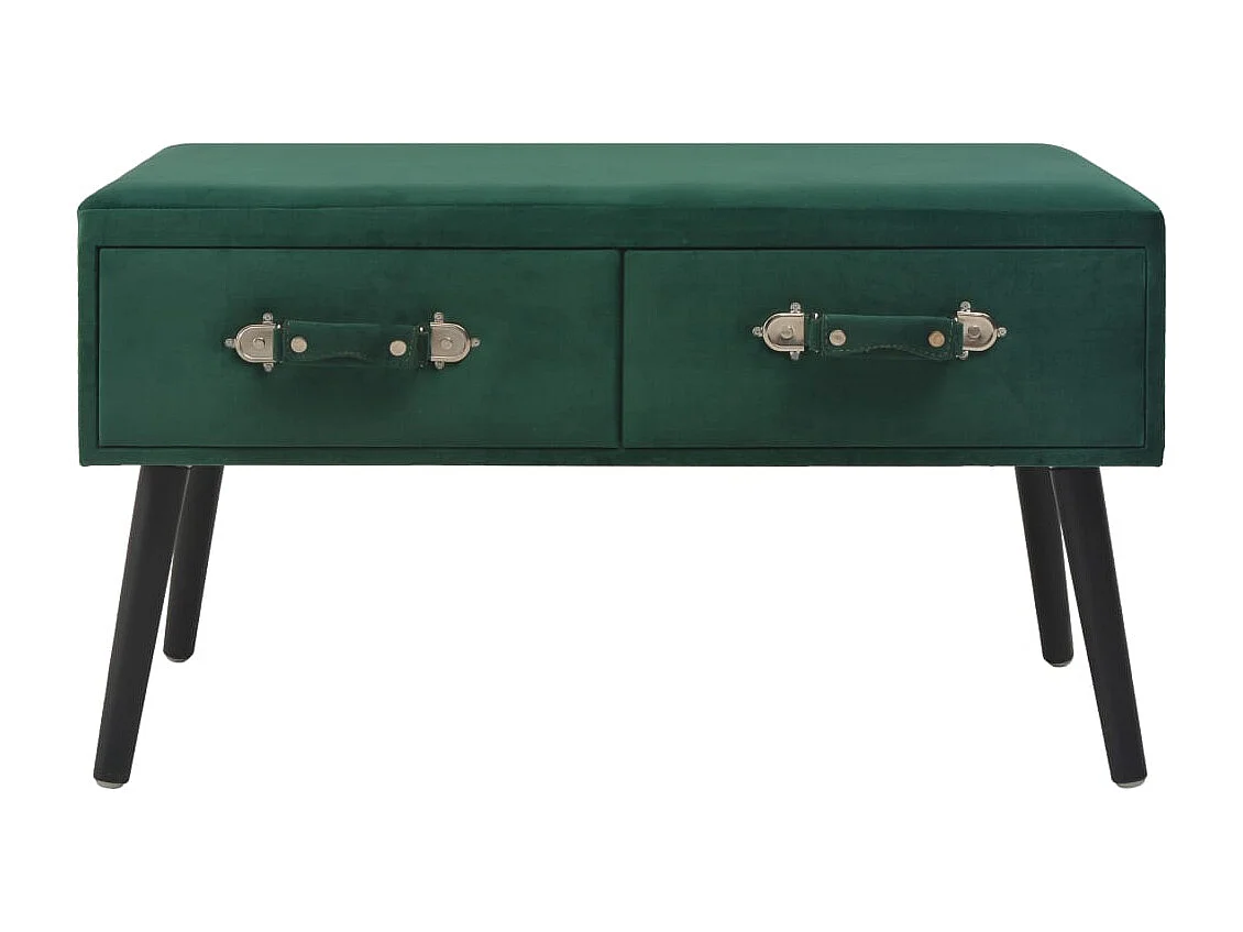 Table basse Vert 80x40x46 cm Velours