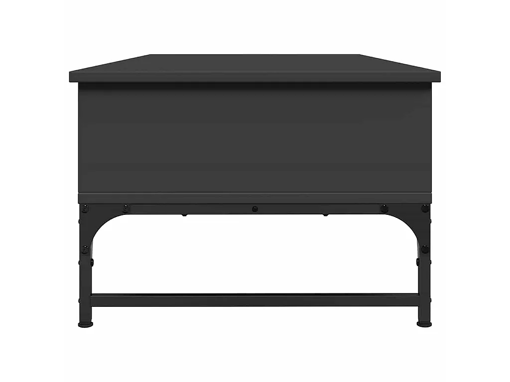 Mesa de centro 100x50x35 cm derivados de madeira/metal preto