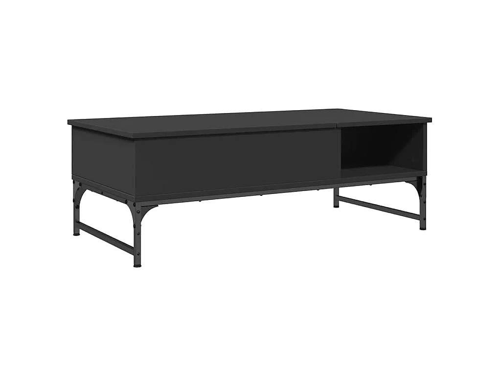 Mesa de centro 100x50x35 cm derivados de madeira/metal preto