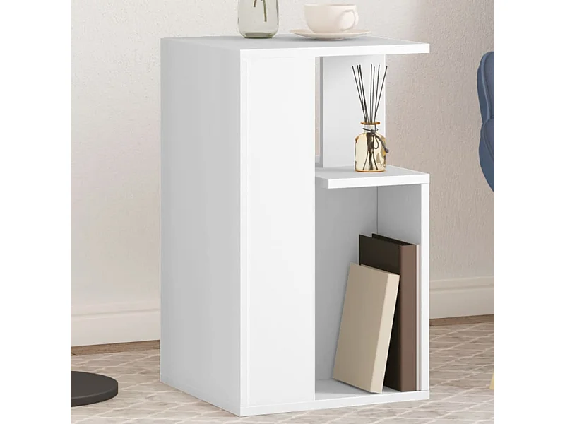 Tavolino Bianco 35x35x60 cm in Legno Multistrato