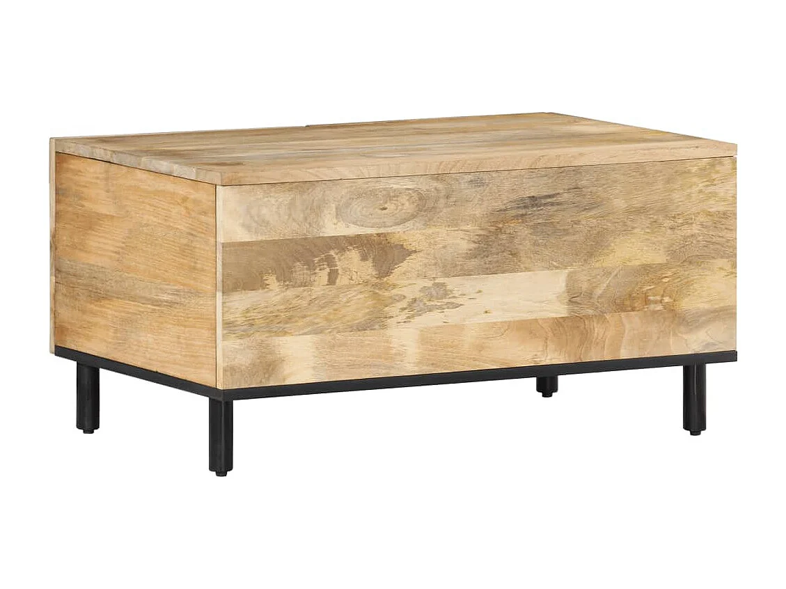 Mesa de centro 80x50x40 cm madeira de mangueira maciça