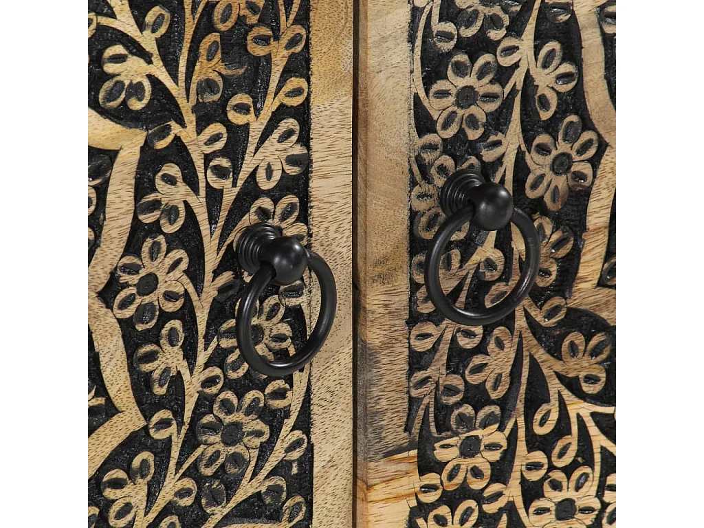 Mesa de centro 80x50x40 cm madeira de mangueira maciça