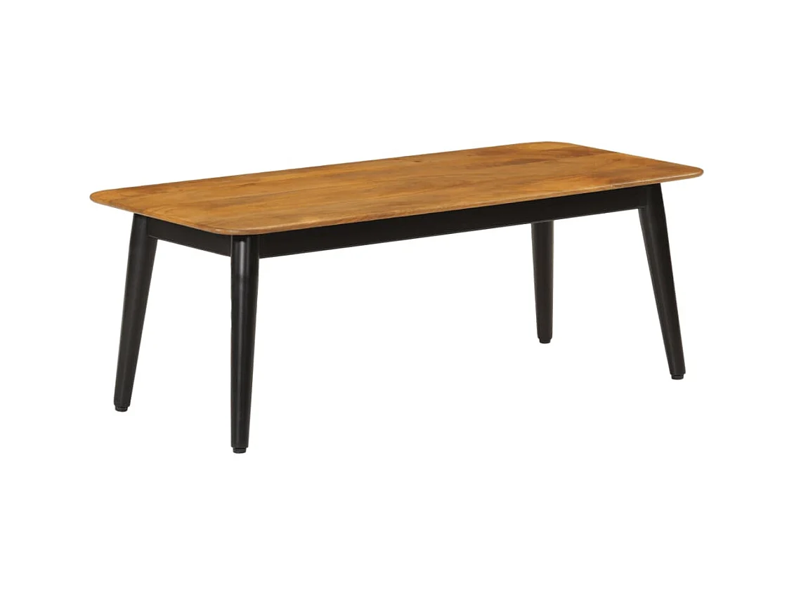 Salontafel 110x50x40 cm massief mangohout en ijzer