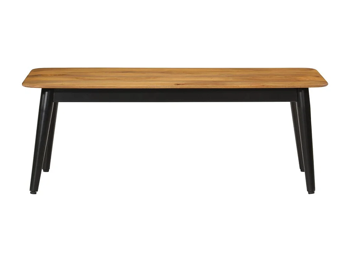 Mesa de centro 110x50x40 cm madeira de mangueira maciça e ferro