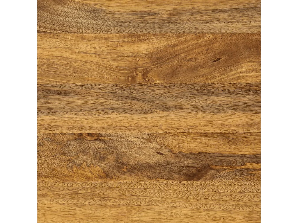 Mesa de centro 110x50x40 cm madeira de mangueira maciça e ferro