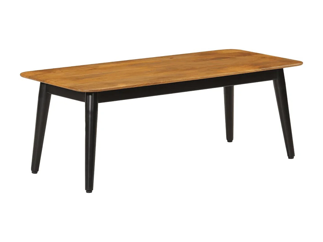 Table basse 110x50x40 cm bois massif de manguier et fer