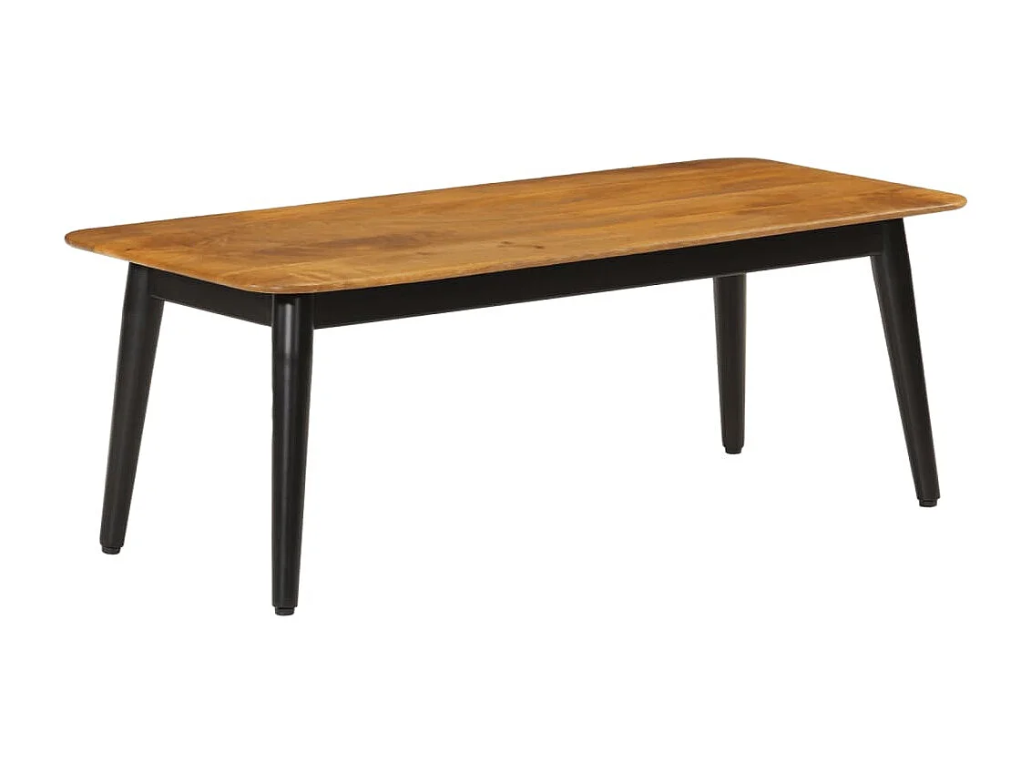 Table basse 110x50x40 cm bois massif de manguier et fer