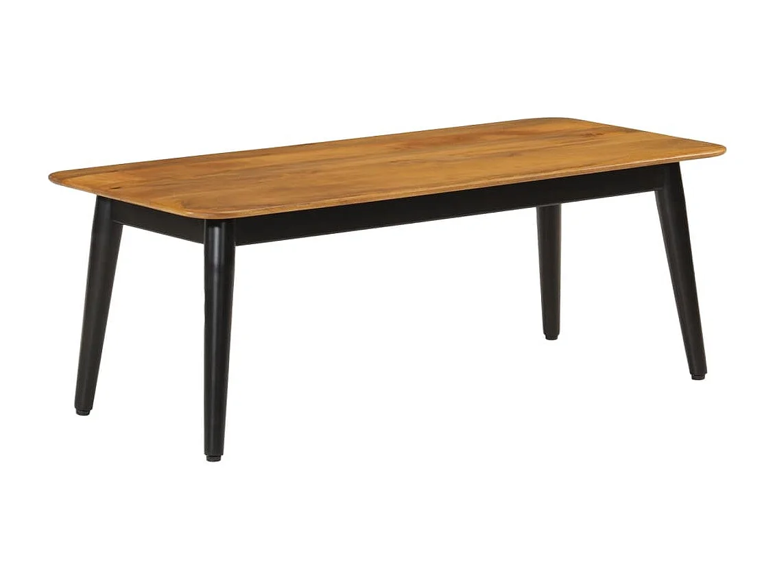 Table basse 110x50x40 cm bois massif de manguier et fer