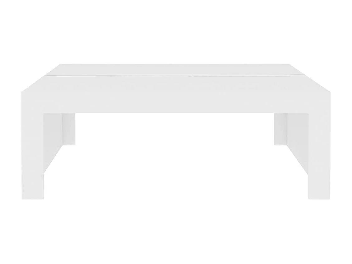 Salontafel 100x100x35 cm bewerkt hout wit