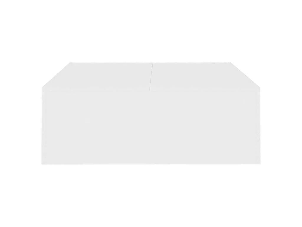 Table basse blanc 100x100x35 cm bois d'ingénierie