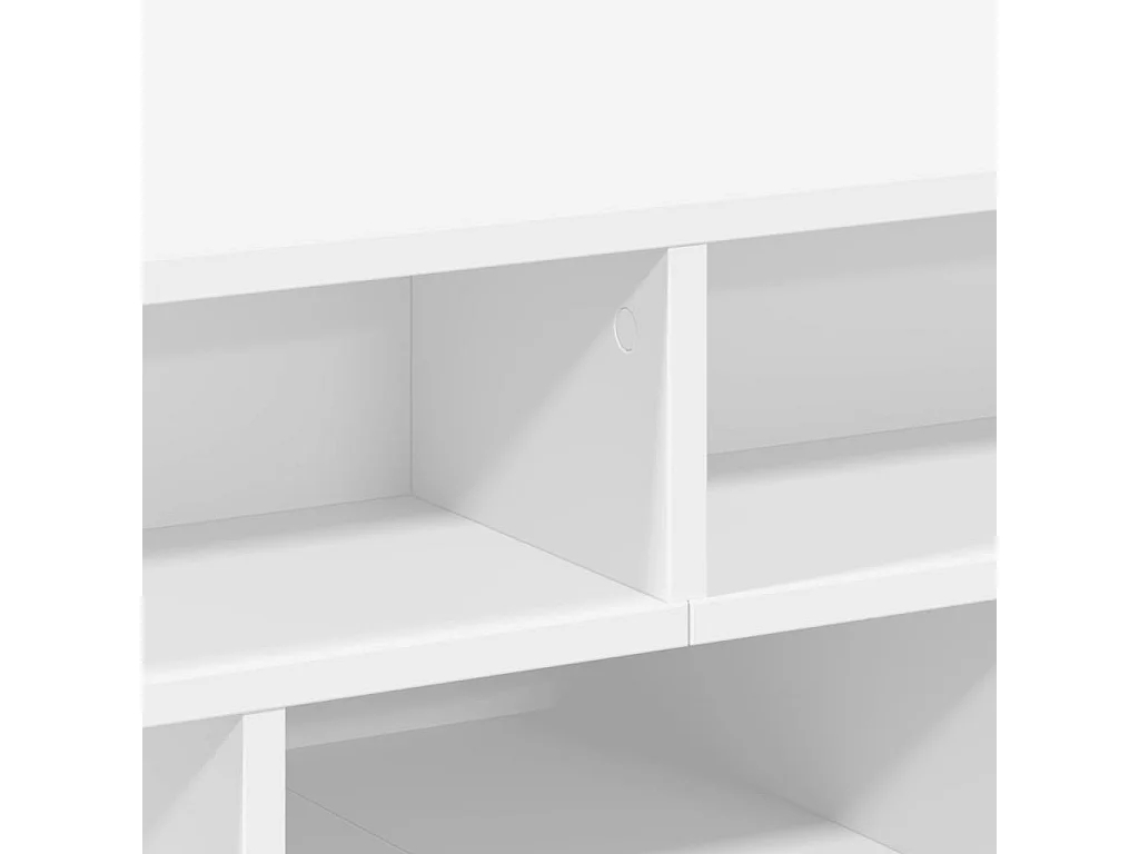 Table basse blanc 70x70x29 cm bois d'ingénierie