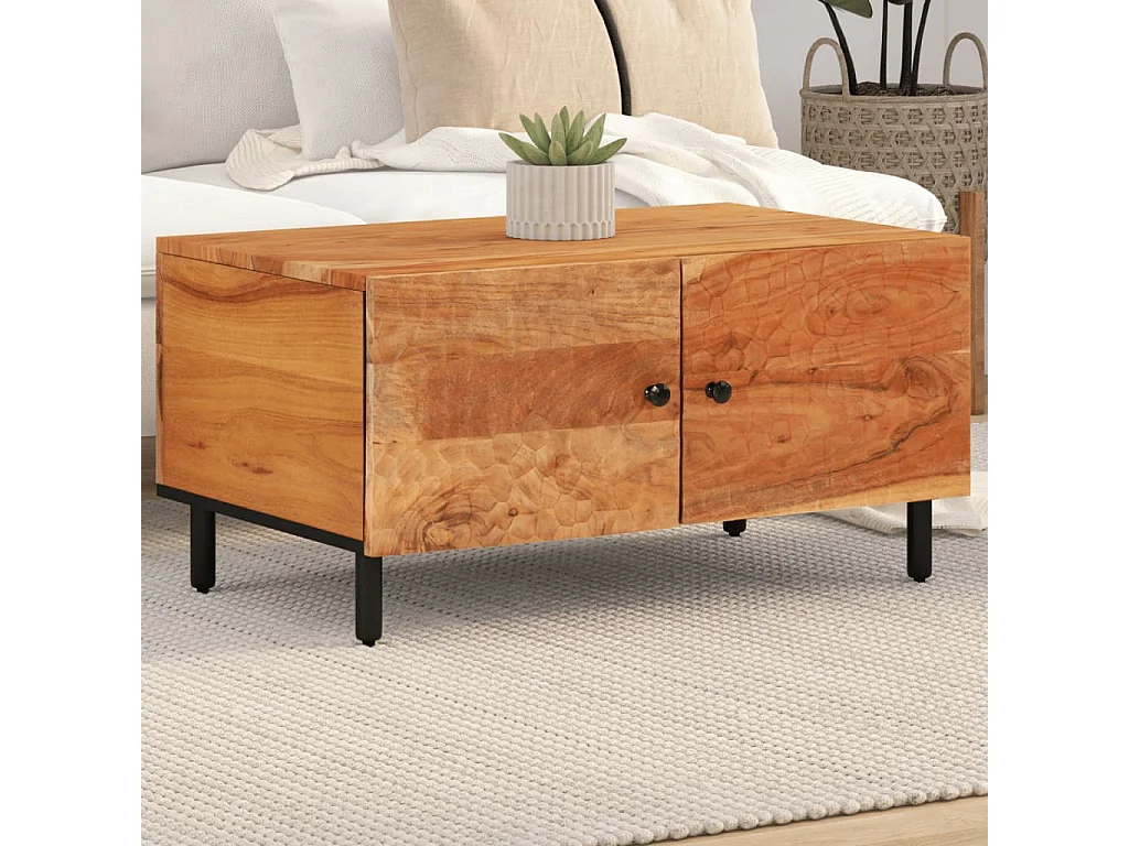 Salontafel 80x50x40 cm massief acaciahout