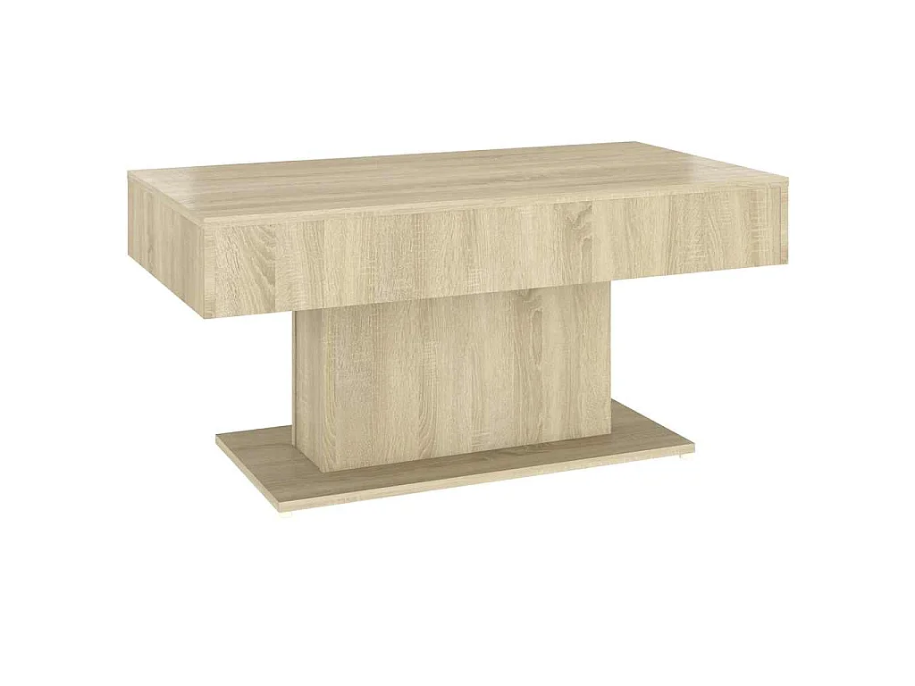 Table basse chêne sonoma 96x50x45 cm bois d'ingénierie