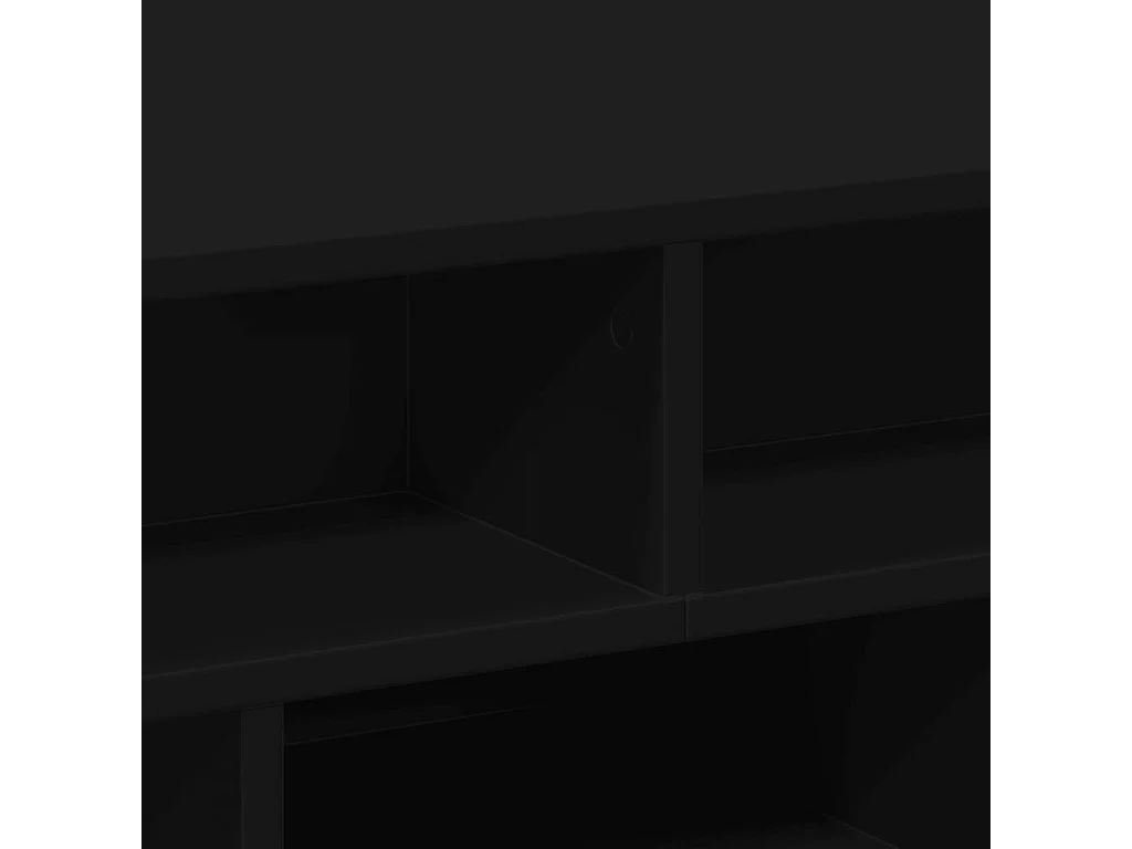 Tavolino da Salotto Nero 70x70x29 cm in Legno Multistrato