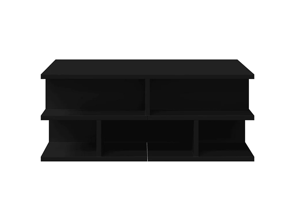 Salontafel 70x70x29 cm bewerkt hout zwart