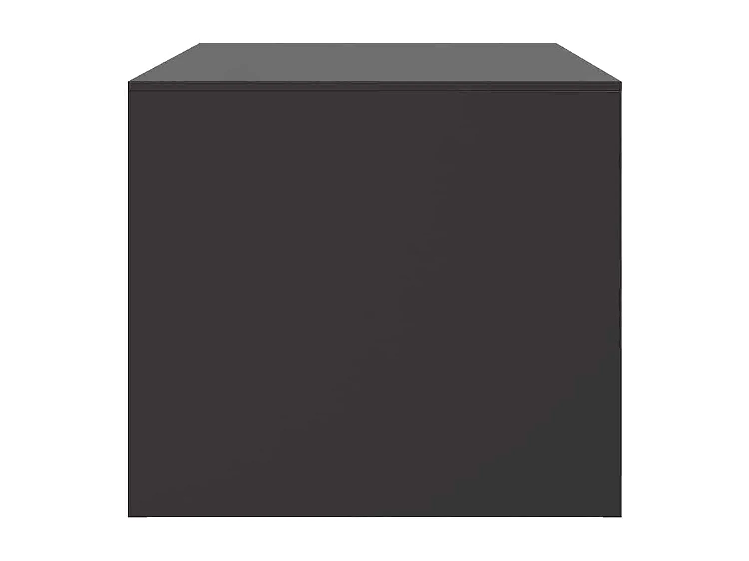 Table basse noir 67x50x44 cm acier