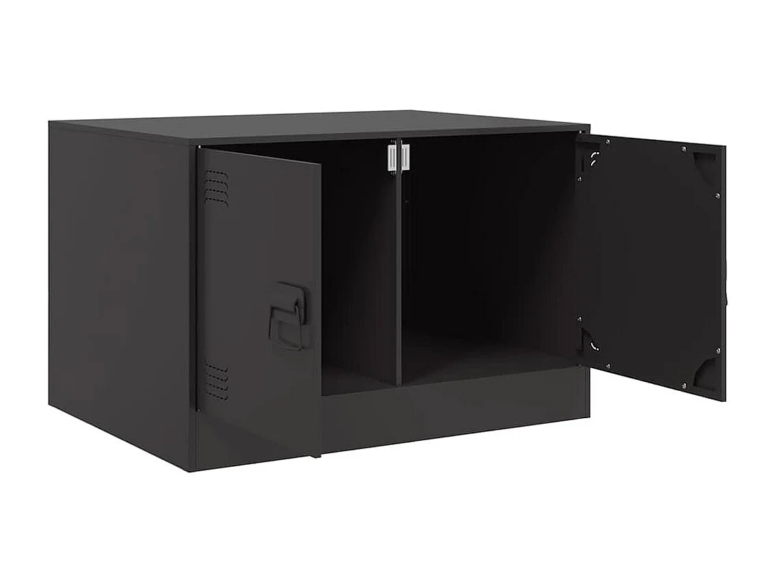 Table basse noir 67x50x44 cm acier