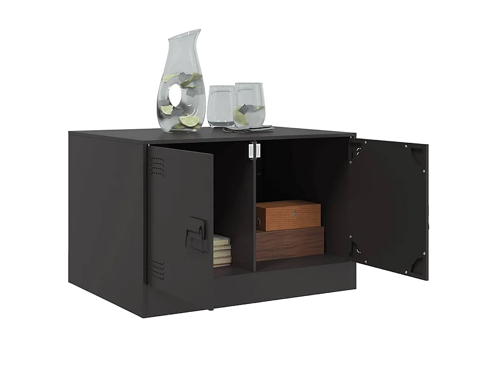 Couchtisch Schwarz 67x50x44 cm Stahl