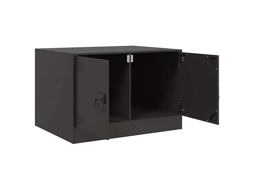 Mesa de centro acero negro 67x50x44 cm