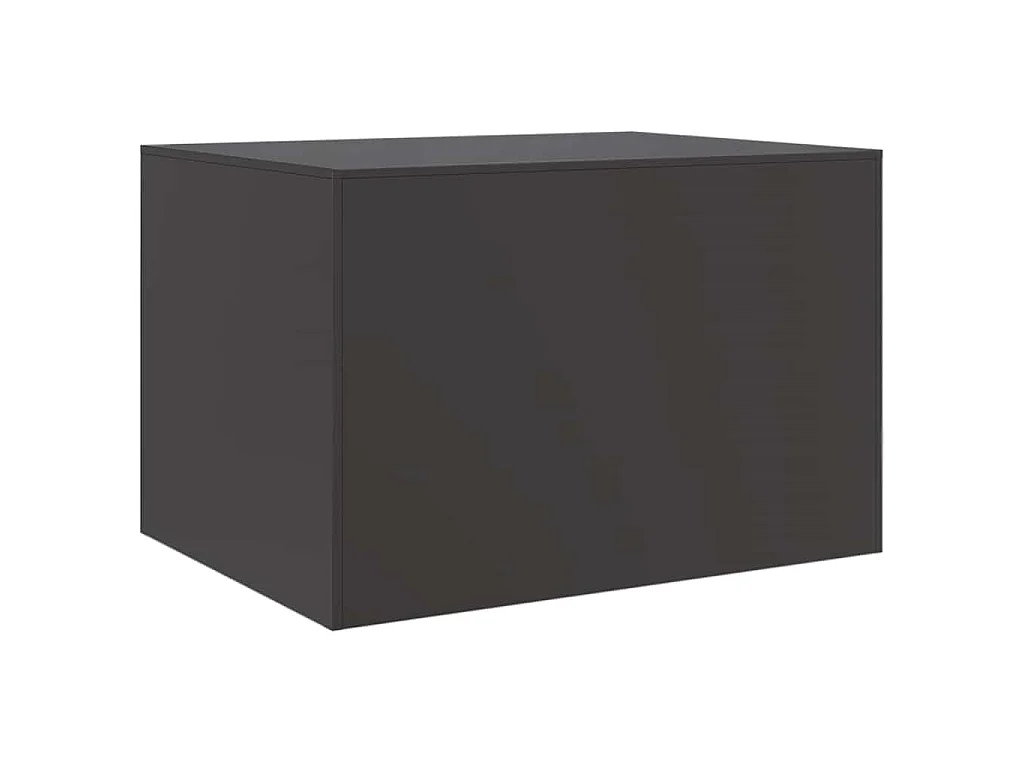 Mesa de centro acero negro 67x50x44 cm