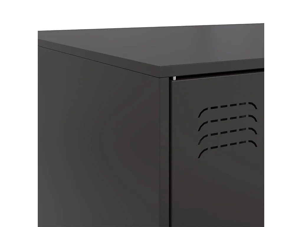 Mesa de centro acero negro 67x50x44 cm
