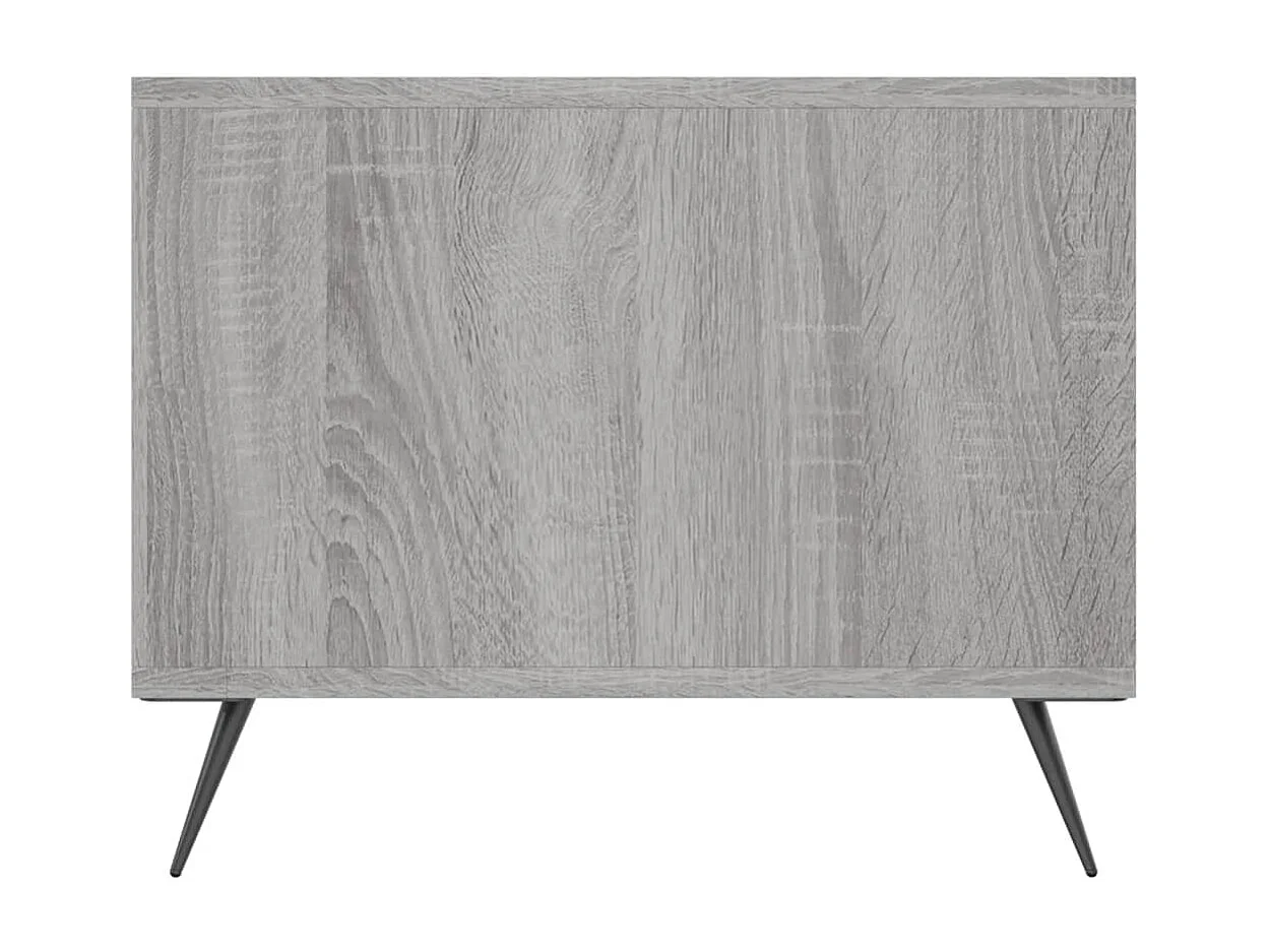 Mesa de centro madera contrachapada gris Sonoma 102x50x40 cm