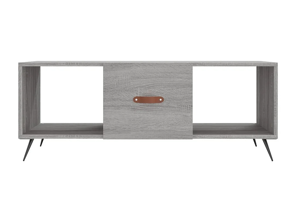 Mesa de centro 102x50x40cm derivados de madeira cinzento sonoma