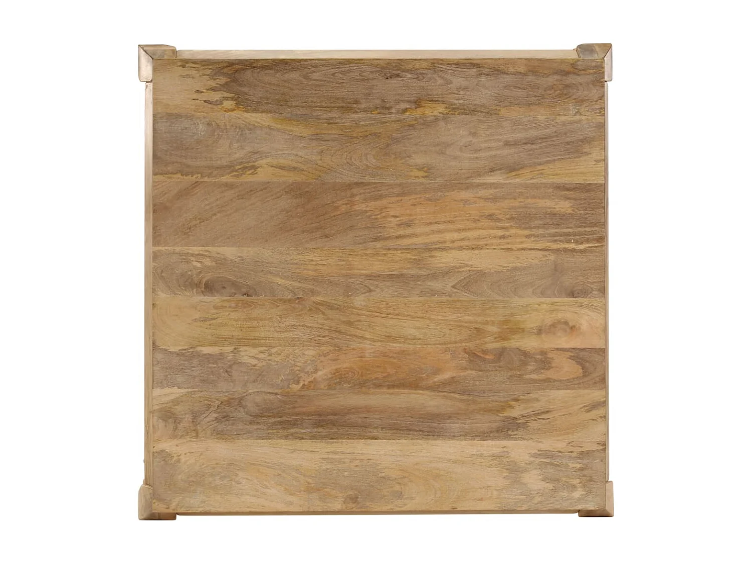 Tavolino da Salotto in Legno Massello di Mango 80x80x40cm