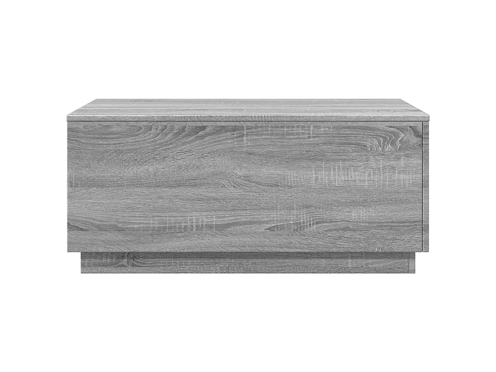 Couchtisch mit LED-Leuchten Grau Sonoma 90x50x40 cm