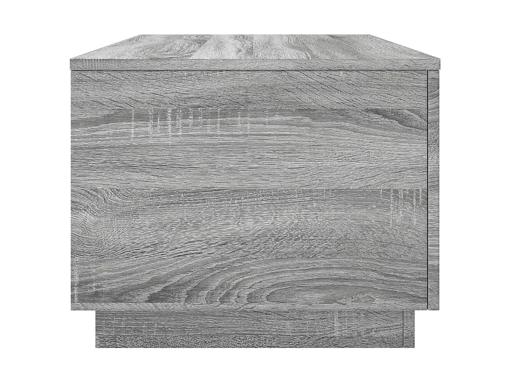 Couchtisch mit LED-Leuchten Grau Sonoma 90x50x40 cm