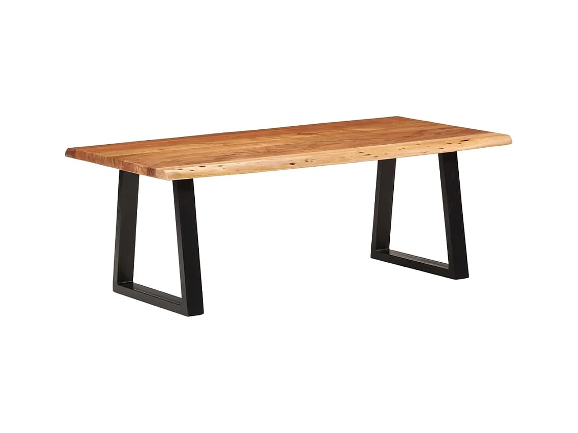 Table basse 110x55x40 cm bois massif d'acacia
