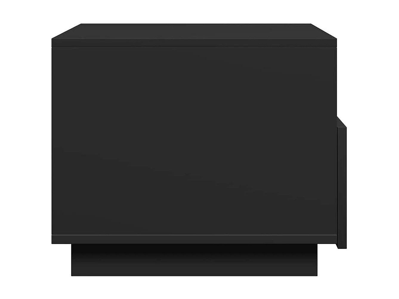 Table basse avec lumières LED noir 50x49x40 cm