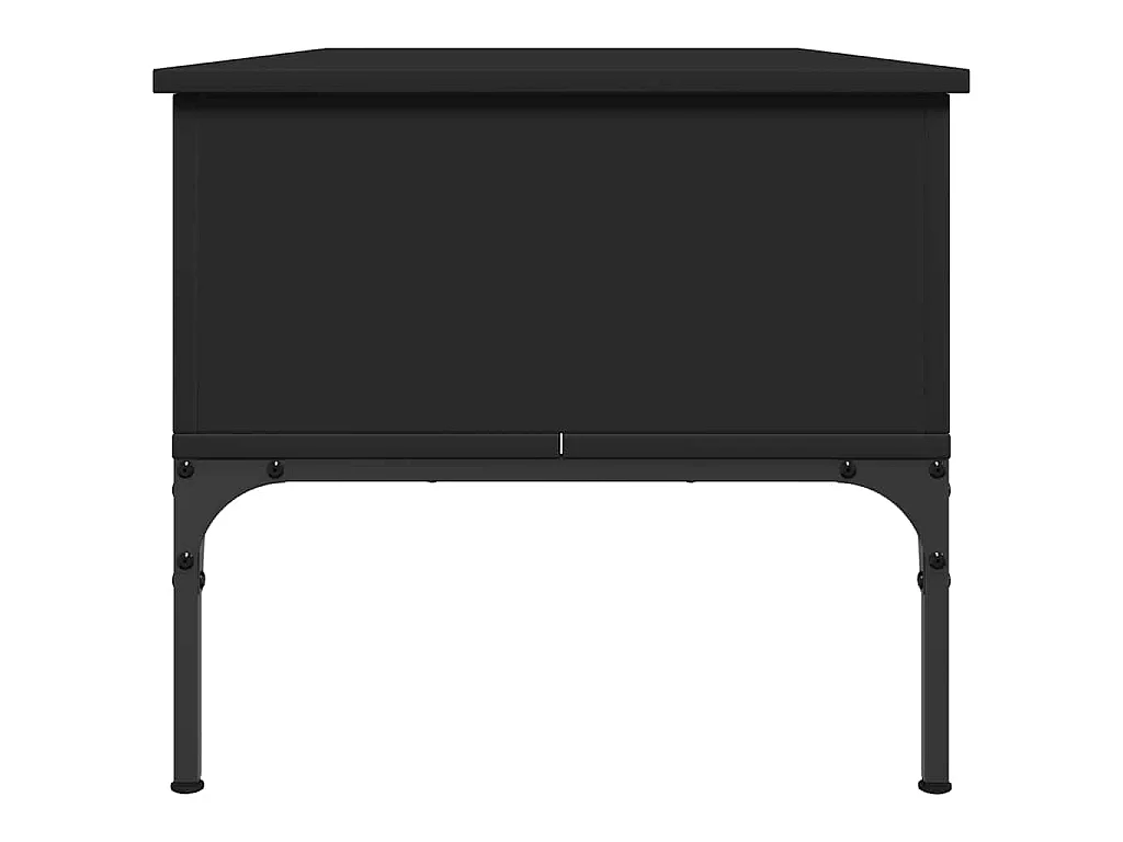 Couchtisch Schwarz 100x50x45 cm Holzwerkstoff und Metall
