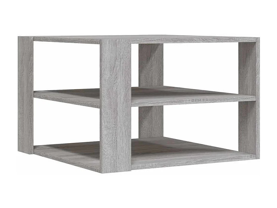 Table basse sonoma gris 58x58x40 cm bois d'ingénierie
