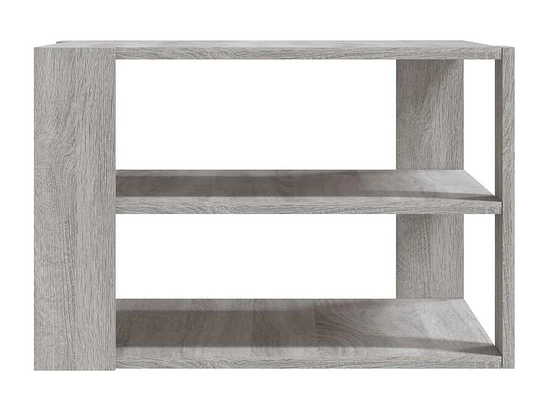 Table basse sonoma gris 58x58x40 cm bois d'ingénierie