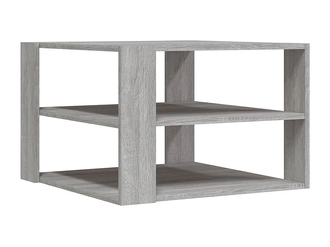 Table basse sonoma gris 58x58x40 cm bois d'ingénierie