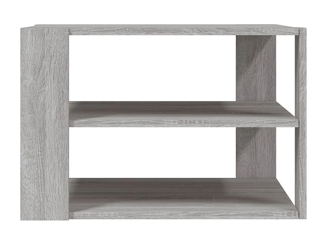 Table basse sonoma gris 58x58x40 cm bois d'ingénierie