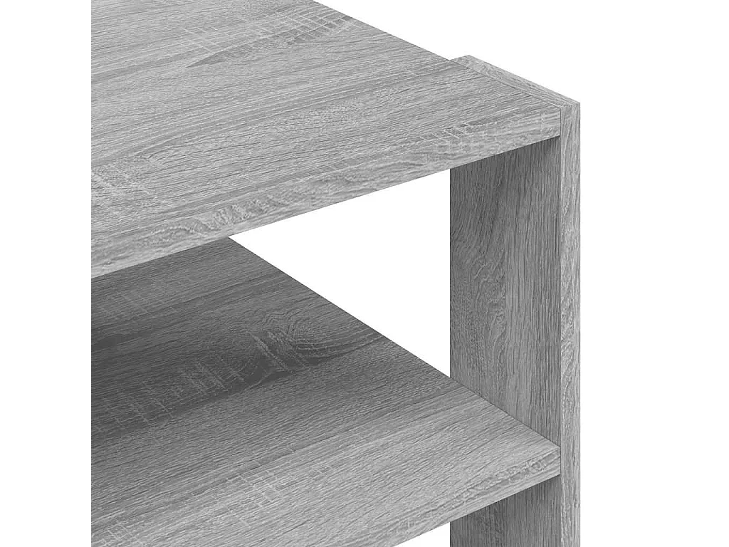 Table basse sonoma gris 58x58x40 cm bois d'ingénierie