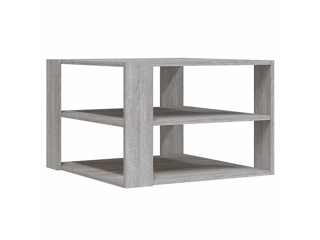 Table basse sonoma gris 58x58x40 cm bois d'ingénierie