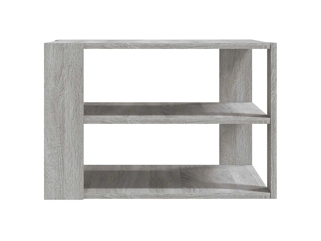 Table basse sonoma gris 58x58x40 cm bois d'ingénierie