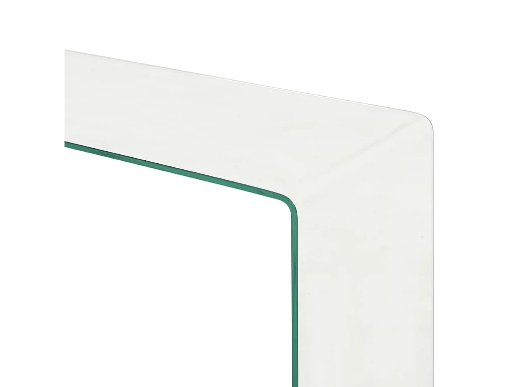 Ensemble de table basse 2 pcs 90x30x20/110x30x40cm Verre trempé