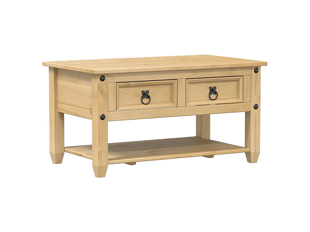 Salontafel met lades Corona 85x50x45 cm massief grenenhout