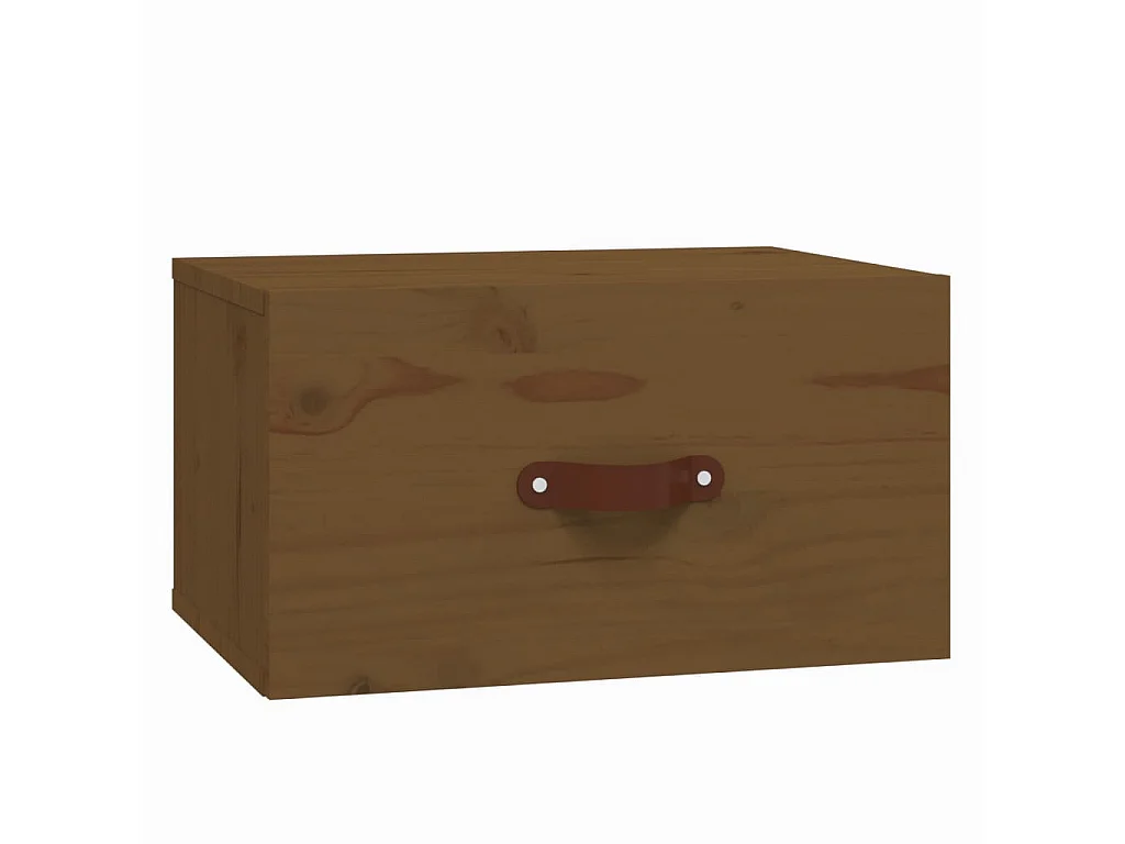 Tables de chevet murales 2 pcs Marron miel 40x29,5x22 cm