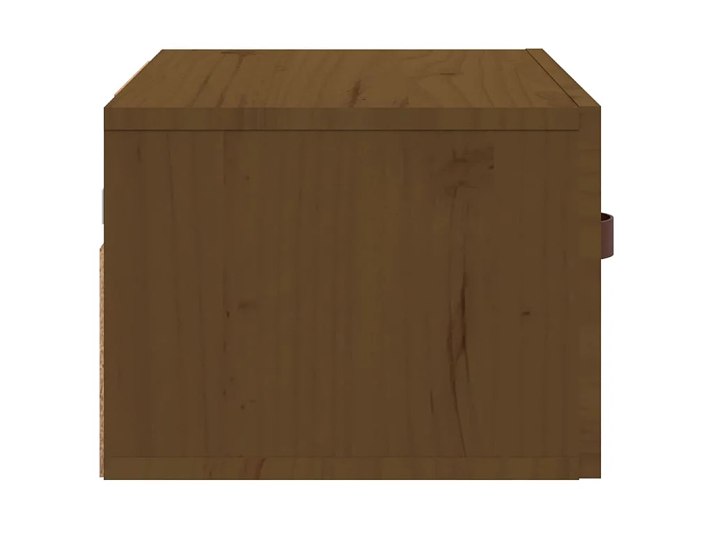 Tables de chevet murales 2 pcs Marron miel 40x29,5x22 cm