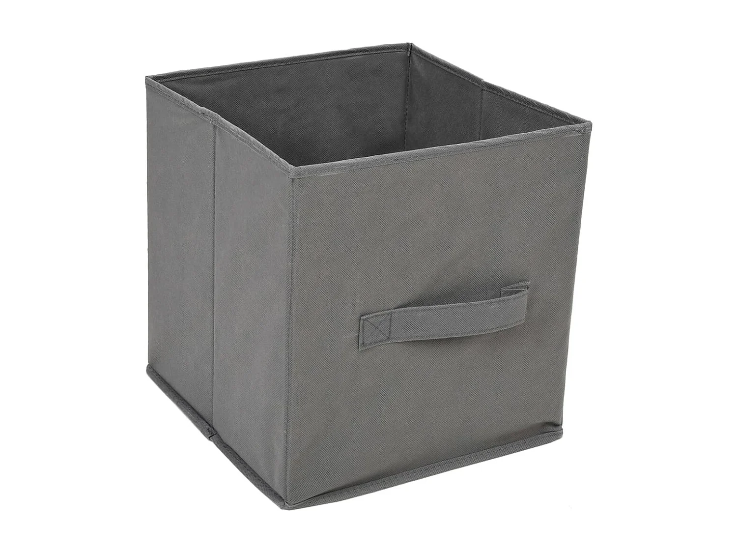Armoire de rangement 3 tiroirs en tissu Gris 34x34x101 cm Acier