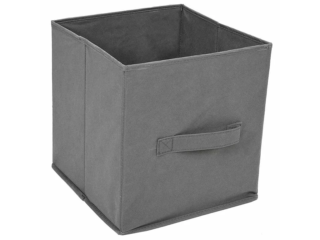 Armario almacenaje de acero con 3 cajones tela gris 34x34x101cm