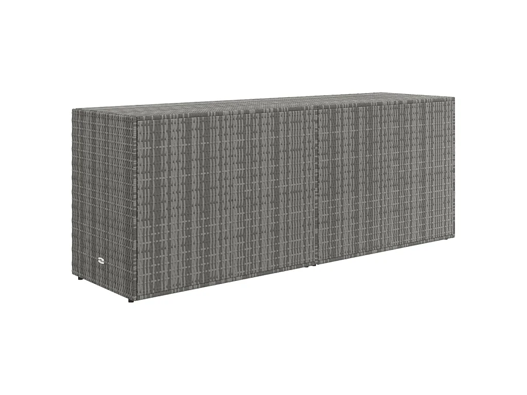 Armoire de rangement jardin Gris 198x55,5x80 cm Résine tressée