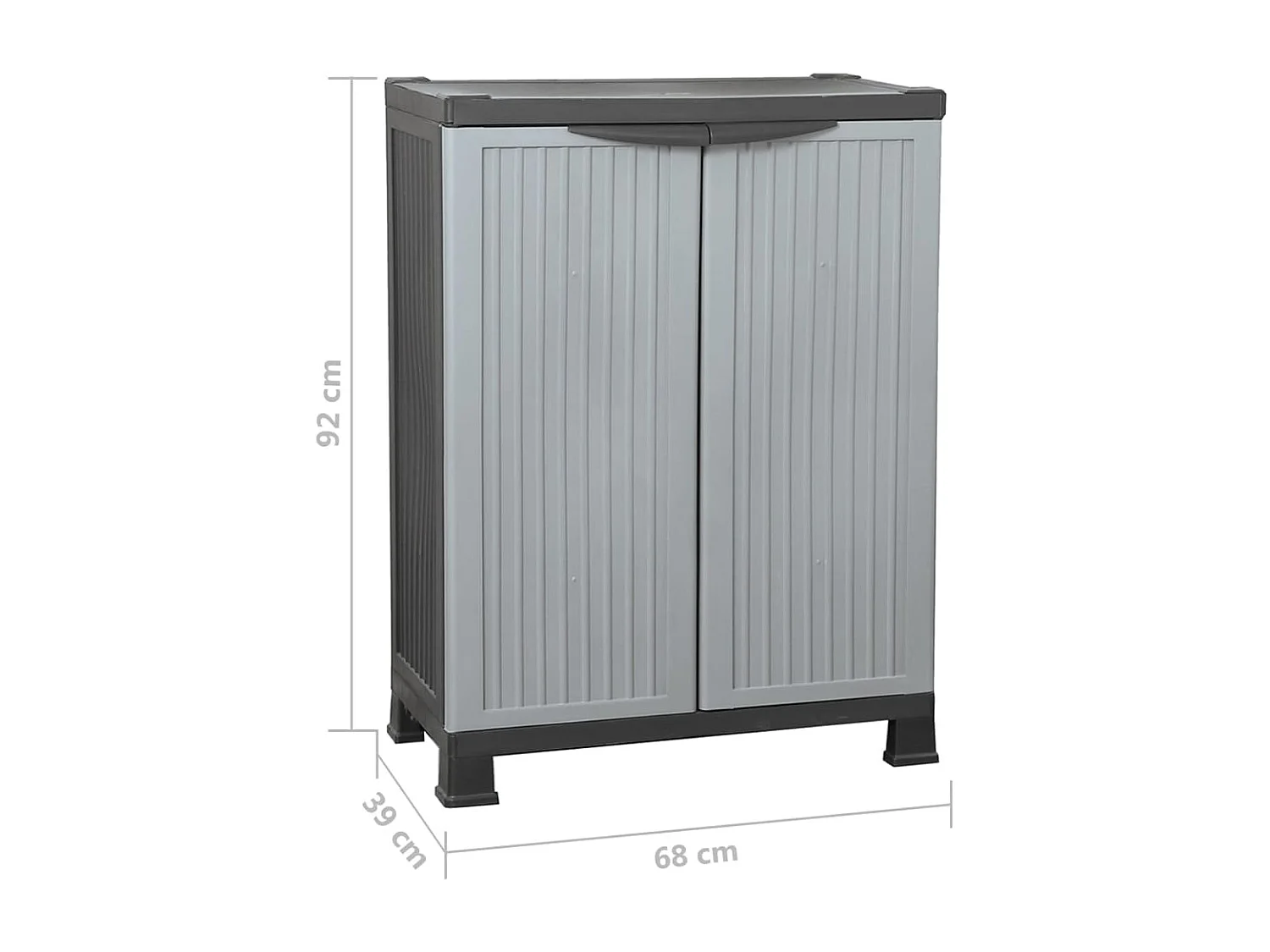 Armoire en plastique 68x39x92 cm